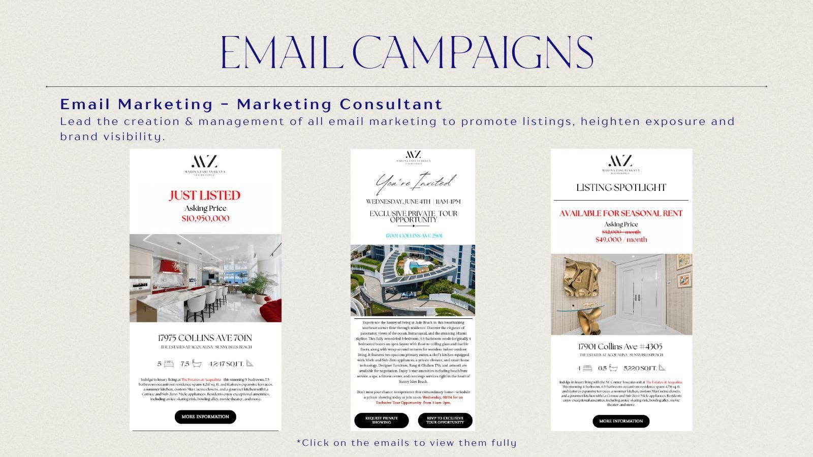 Email campaigns