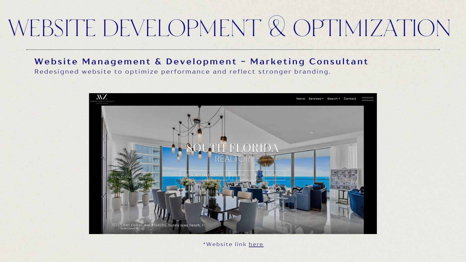 mzluxuryhomes.com website redesign